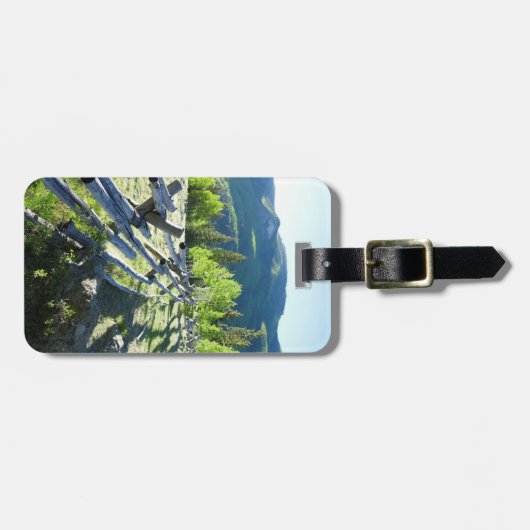 Hölzernes Fenceline Gepäckanhänger (Vorderseite horizontal)