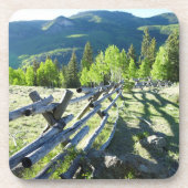 Hölzernes Fenceline Getränkeuntersetzer (Vorderseite)