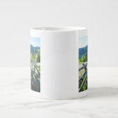 Hölzernes Fenceline Jumbo-Tasse (Vorderseite)