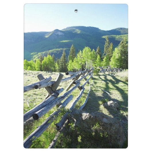 Hölzernes Fenceline Klemmbrett (Rückseite)