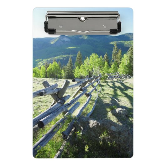 Hölzernes Fenceline Mini Klemmbrett (Vorderseite)