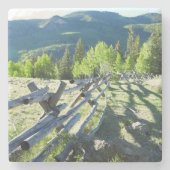 Hölzernes Fenceline Steinuntersetzer (Vorderseite)