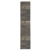 Hölzernes griechisches Windungs-Muster - Kurzer Tischläufer (Vorderseite)