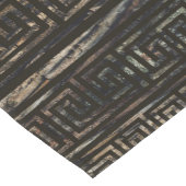 Hölzernes griechisches Windungs-Muster - Kurzer Tischläufer (Ecke)