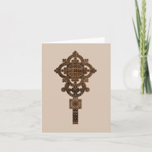 Hölzernes Handkreuz Einladung