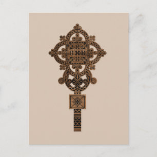 Hölzernes Handkreuz  Postkarte