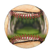 hölzernes Herz Baseball (Rückseite)