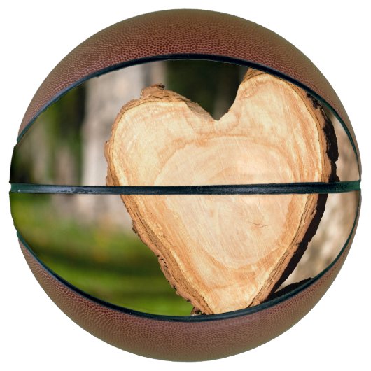 hölzernes Herz Basketball (Vorderseite)