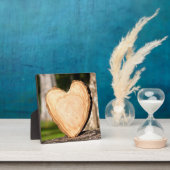 hölzernes Herz Fotoplatte (InSitu)