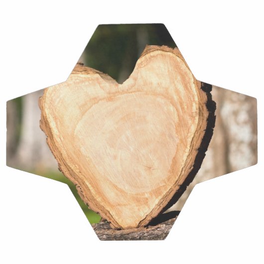 hölzernes Herz Fußball (Flach)