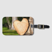 hölzernes Herz Gepäckanhänger (Vorderseite (Horizontal))