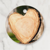 hölzernes Herz Geschenkanhänger (Rückseite)