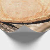 hölzernes Herz Geschenkpapier (Ecke)