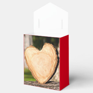 hölzernes Herz Geschenkschachtel