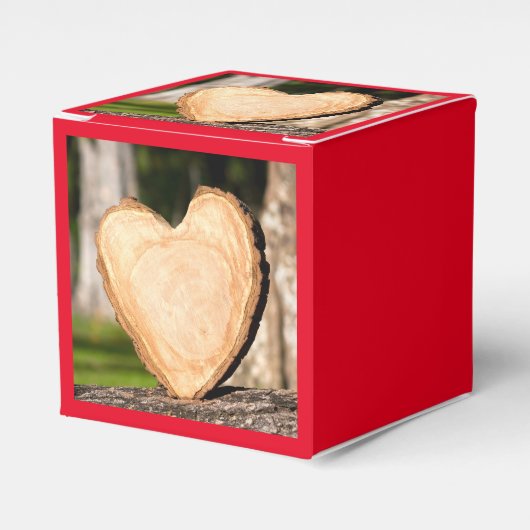 hölzernes Herz Geschenkschachtel (Vorderseite)