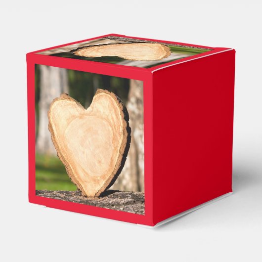 hölzernes Herz Geschenkschachtel (Rückseite)