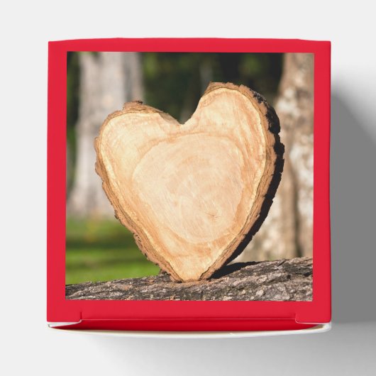 hölzernes Herz Geschenkschachtel (Oben)
