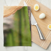 hölzernes Herz Geschirrtuch (Viertel Falte)