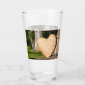 hölzernes Herz Glas (Rückseite)