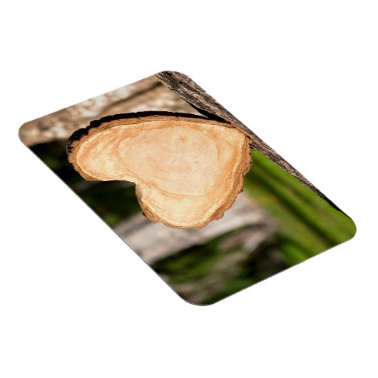 hölzernes Herz Magnet (Rechte Seite)
