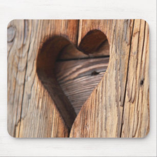 Hölzernes Herz Mousepad