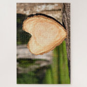 hölzernes Herz Puzzle (Vertikal)