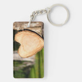 hölzernes Herz Schlüsselanhänger (Rückseite)