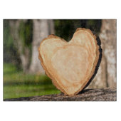 hölzernes Herz Schneidebrett (Vorderseite)