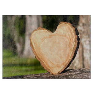 hölzernes Herz Schneidebrett