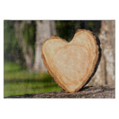 hölzernes Herz Schneidebrett (Vorderseite)