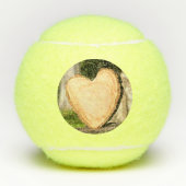 hölzernes Herz Tennisbälle (Vorderseite)