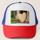 hölzernes Herz Truckerkappe (Vorderseite)