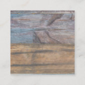 Hölzernes Korn-einfache Visitenkarten Quadratische Visitenkarte (Rückseite)