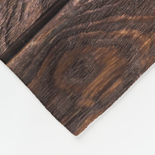 Hölzernes Korn-hölzernes Planken-Land-rustikale Fleecedecke (Ecke)