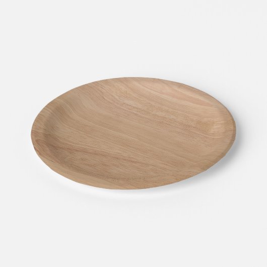 Hölzernes Korn Pappteller (Schrägansicht)