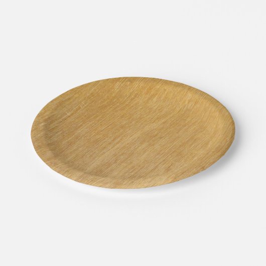 Hölzernes Korn Pappteller (Schrägansicht)