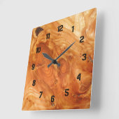 Hölzernes Korn Quadratische Wanduhr (Winkel)