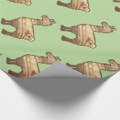 Hölzernes Lama-Packpapier Geschenkpapier (Ecke)