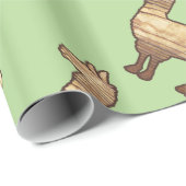 Hölzernes Lama-Packpapier Geschenkpapier (Rolleneckpunkt)