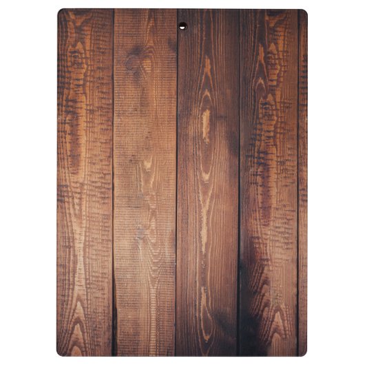 Hölzernes Muster der rustikalen dunklen Scheune Klemmbrett (Rückseite)