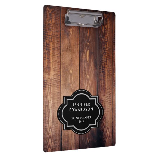 Hölzernes Muster der rustikalen dunklen Scheune Klemmbrett (Rechts)