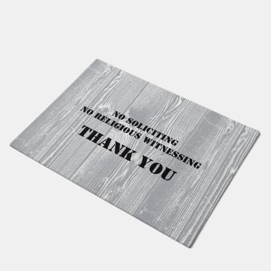 Hölzernes Muster KEINE ERBITTENfußmatte Fußmatte (Schrägansicht)