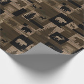 Hölzernes Muster-Packpapier der rustikalen Geschenkpapier (Ecke)