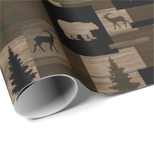 Hölzernes Muster-Packpapier der rustikalen Geschenkpapier (Rolleneckpunkt)