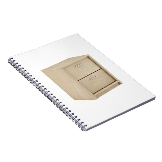 Hölzernes nightstand mit zwei Fächern Notizblock (Rechte Seite)