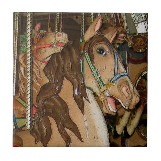 Hölzernes Pferd Fliese