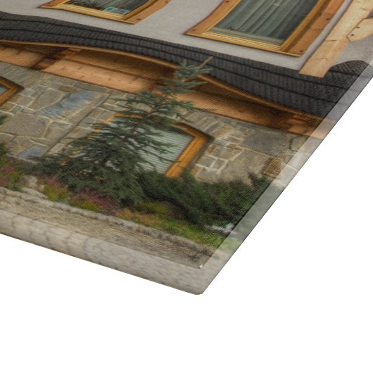 Hölzernes polnisches Haus in Zakopane Schneidebrett (Ecke)