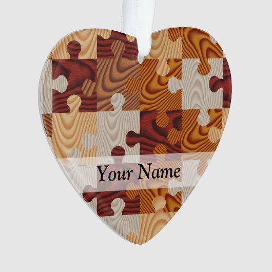 Hölzernes Puzzle Ornament (Vorderseite)