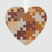 Hölzernes Puzzle Ornament (Rückseite)