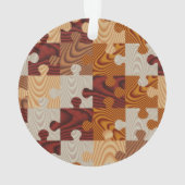 Hölzernes Puzzle Ornament (Rückseite)
